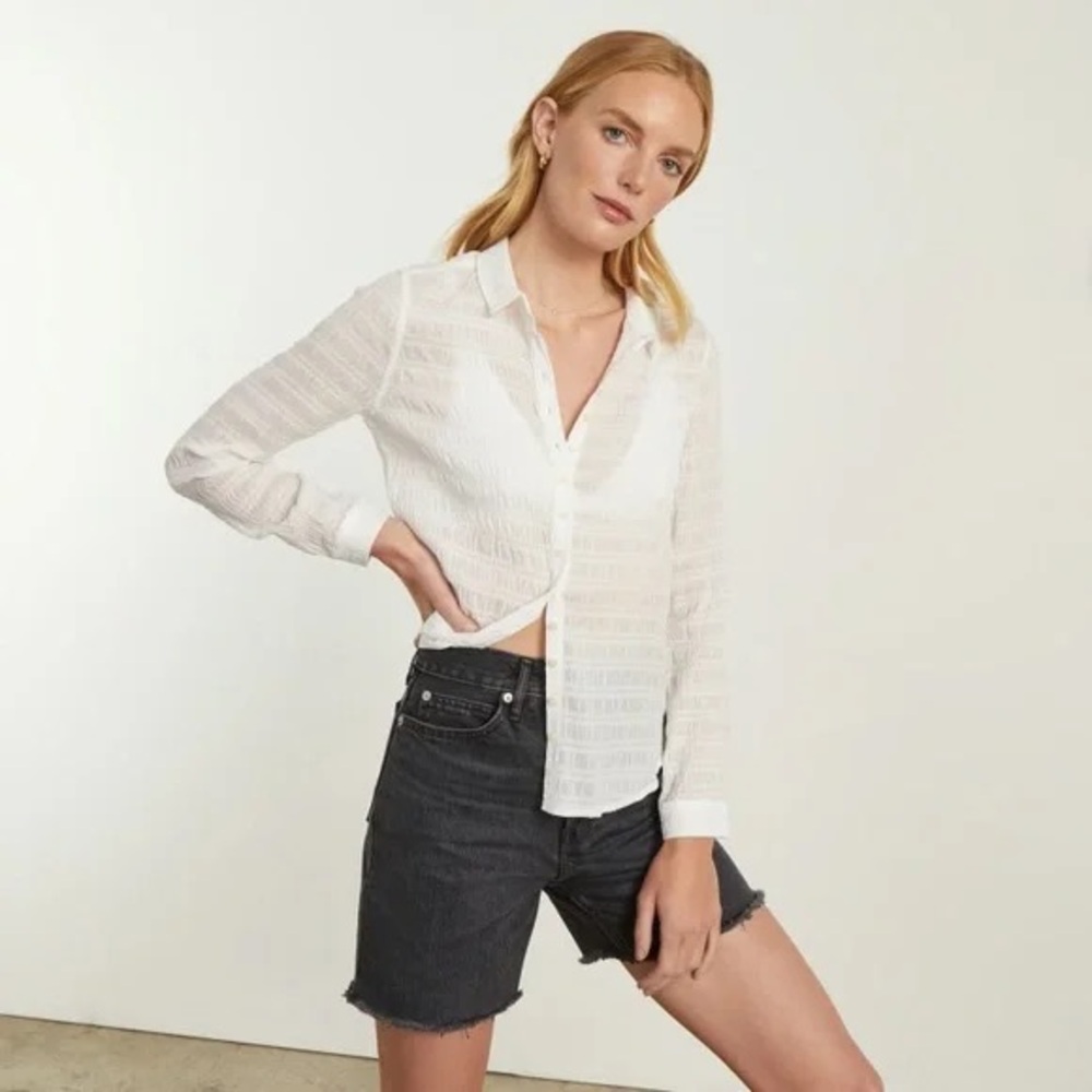 Everlane The Button Smock Top